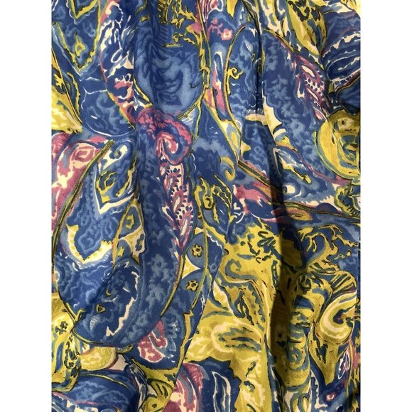 Jones New York Signature Woman Blue Sheer Gathered Waist Blouse Shirt Size 3X - Picture 3 of 13